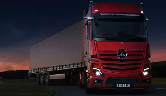 Mercedes Hamecher - Actros L vue trois quart