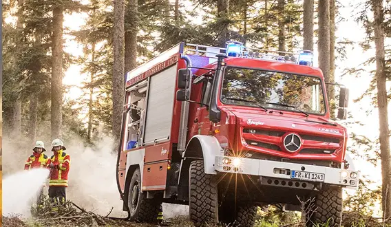 Mercedes Hamecher - Unimog vue trois quart